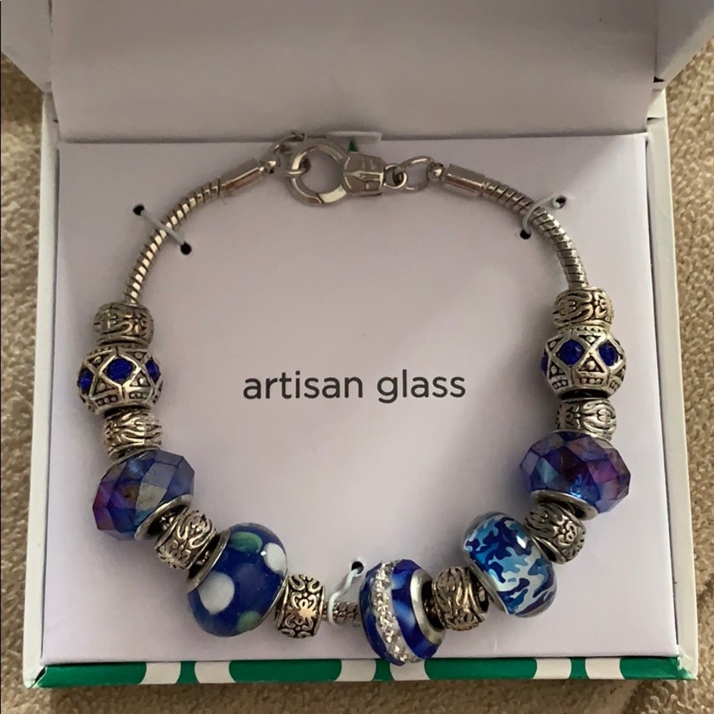Artisan Glass Dazzling Designs Charm Bracelet